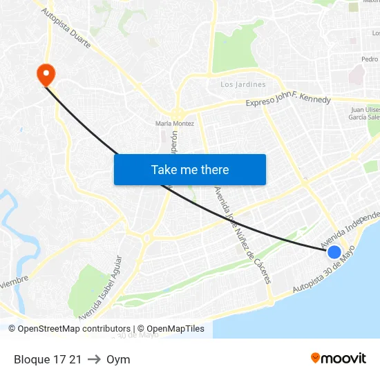 Bloque 17 21 to Oym map