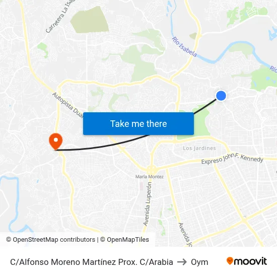 C/Alfonso Moreno Martínez Prox. C/Arabia to Oym map