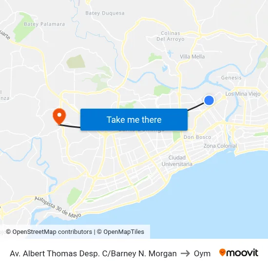 Av. Albert Thomas Desp. C/Barney N. Morgan to Oym map