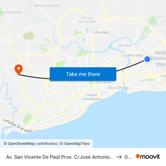Av. San Vicente De Paúl Prox. C/Jose Antonio Jimenez to Oym map
