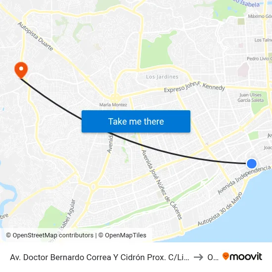 Av. Doctor Bernardo Correa Y Cidrón Prox. C/Lic. Rafael Augusto Sanchez to Oym map
