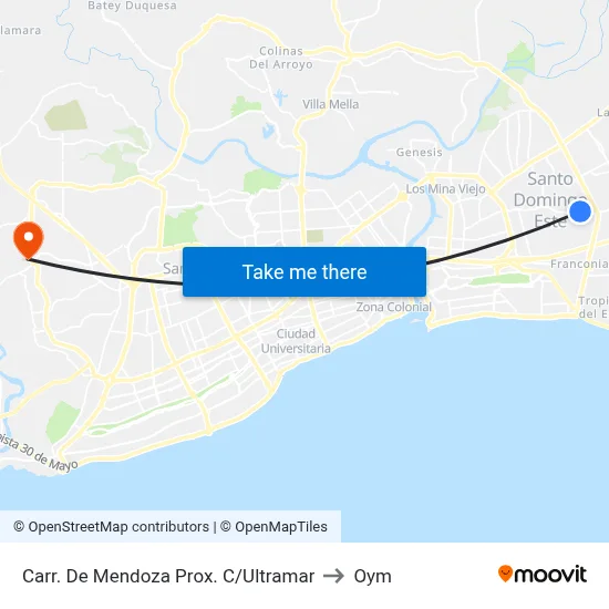 Carr. De Mendoza Prox. C/Ultramar to Oym map