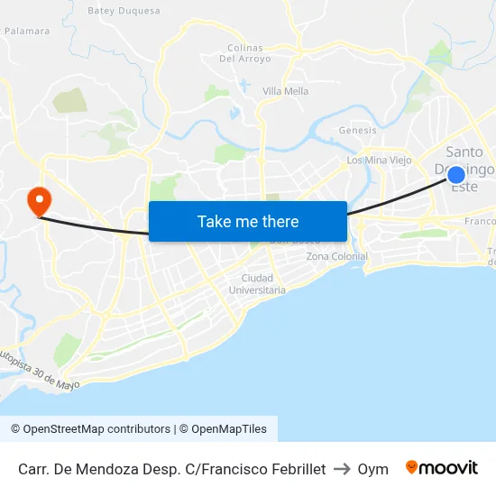Carr. De Mendoza Desp. C/Francisco Febrillet to Oym map