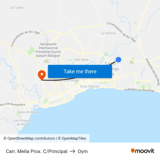 Carr. Mella Prox. C/Principal to Oym map