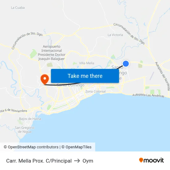 Carr. Mella Prox. C/Principal to Oym map