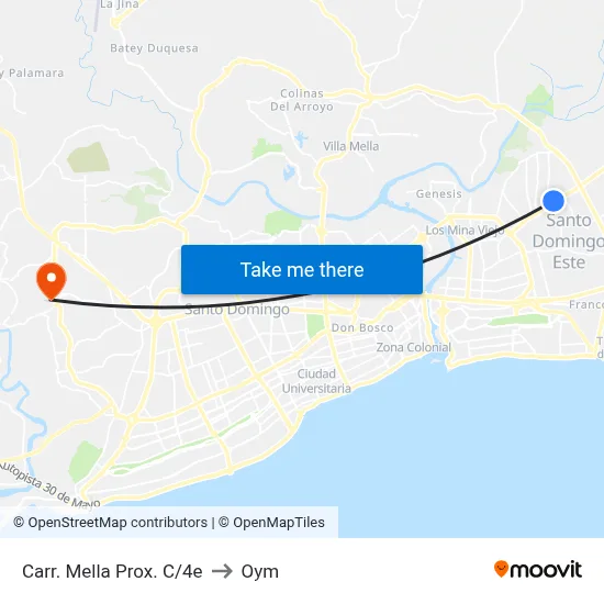 Carr. Mella Prox. C/4e to Oym map