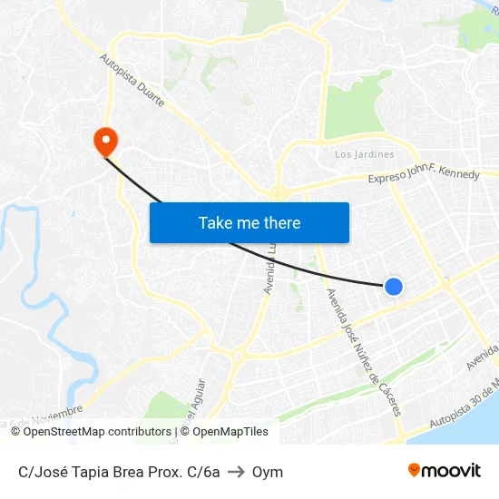 C/José Tapia Brea Prox. C/6a to Oym map