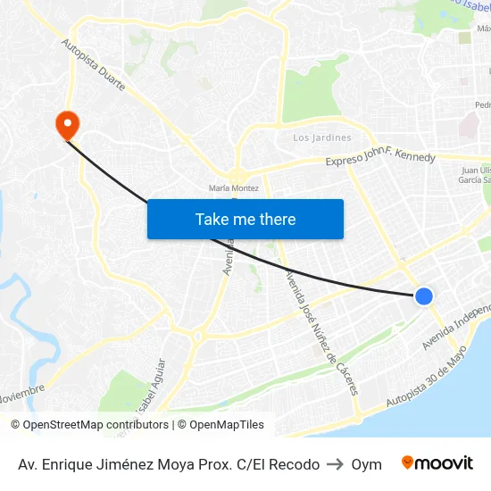 Av. Enrique Jiménez Moya Prox. C/El Recodo to Oym map