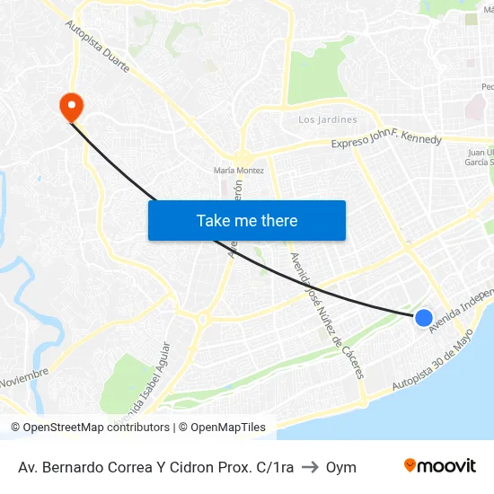 Av. Bernardo Correa Y Cidron Prox. C/1ra to Oym map