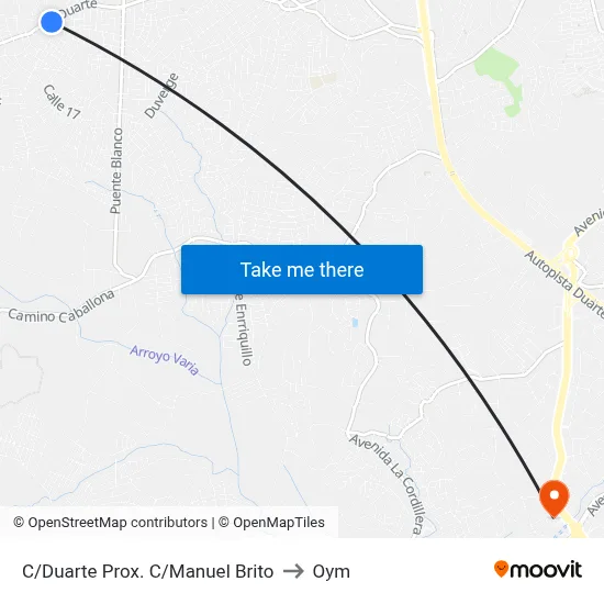 C/Duarte Prox. C/Manuel Brito to Oym map