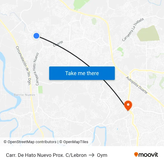 Carr. De Hato Nuevo Prox. C/Lebron to Oym map