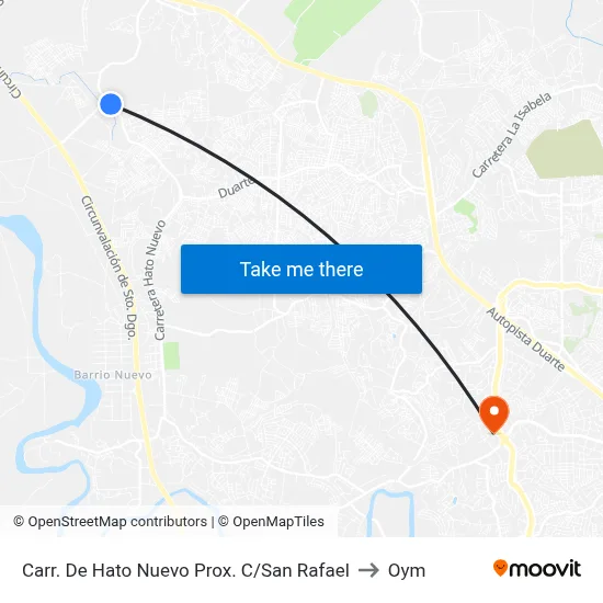 Carr. De Hato Nuevo Prox. C/San Rafael to Oym map