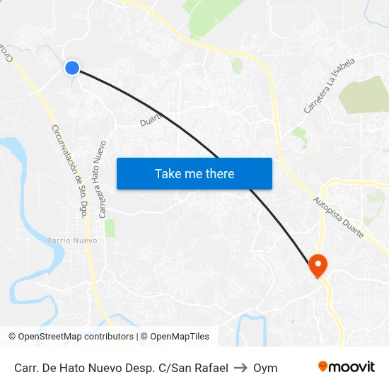 Carr. De Hato Nuevo Desp. C/San Rafael to Oym map