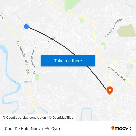 Carr. De Hato Nuevo to Oym map