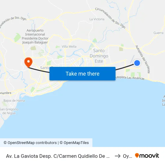 Av. La Gaviota Desp. C/Carmen Quidiello De Bosch to Oym map