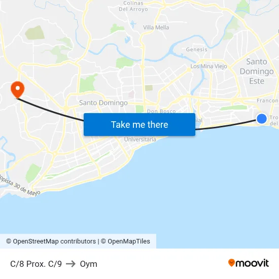 C/8 Prox. C/9 to Oym map