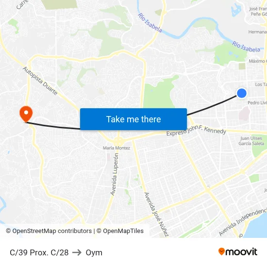 C/39 Prox. C/28 to Oym map