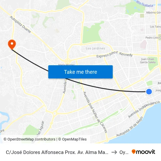 C/José Dolores Alfonseca Prox. Av. Alma Mater to Oym map