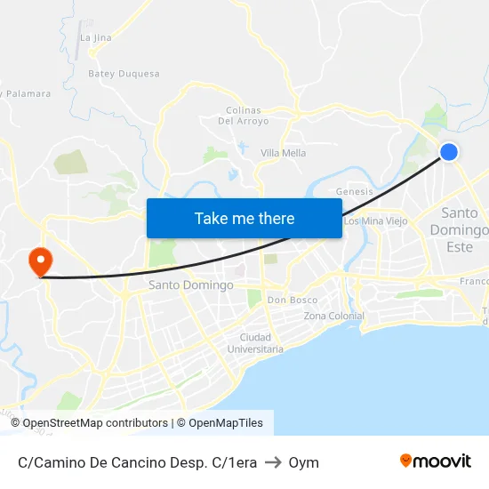 C/Camino De Cancino Desp. C/1era to Oym map