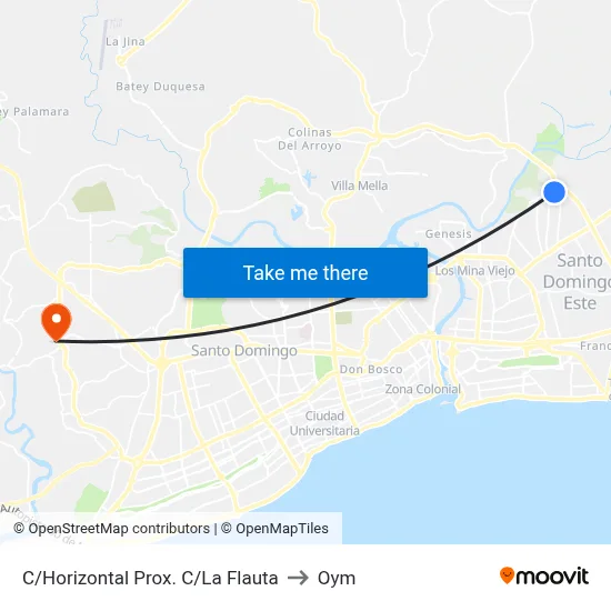 C/Horizontal Prox. C/La Flauta to Oym map