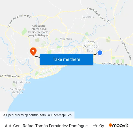 Aut. Corl. Rafael Tomás Fernández Domínguez (Ole) to Oym map