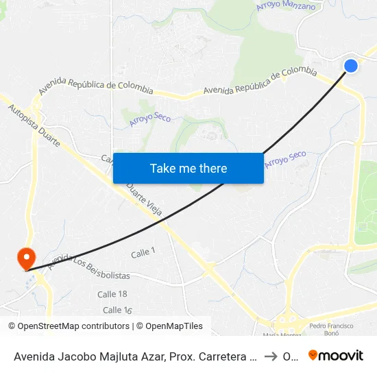 Avenida Jacobo Majluta Azar, Prox. Carretera La Isabela to Oym map