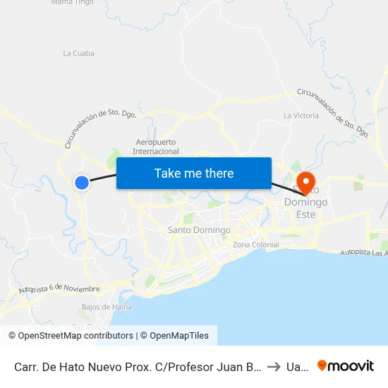 Carr. De Hato Nuevo Prox. C/Profesor Juan Bosch to Uasd map