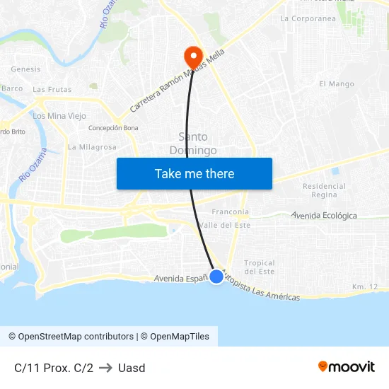 C/11 Prox. C/2 to Uasd map