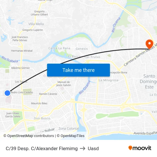 C/39 Desp. C/Alexander Flemimg to Uasd map