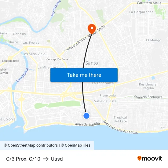 C/3 Prox. C/10 to Uasd map