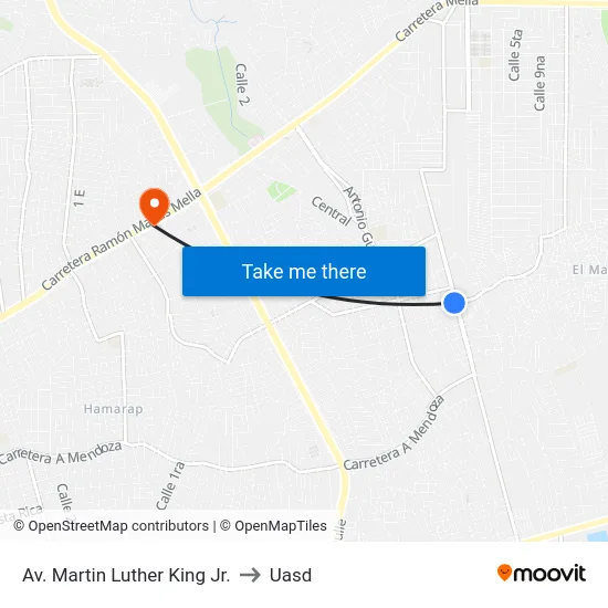 Av. Martin Luther King Jr. to Uasd map