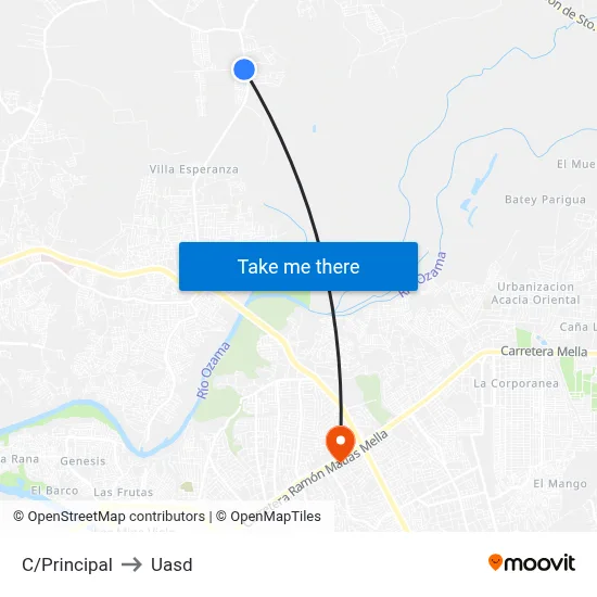 C/Principal to Uasd map