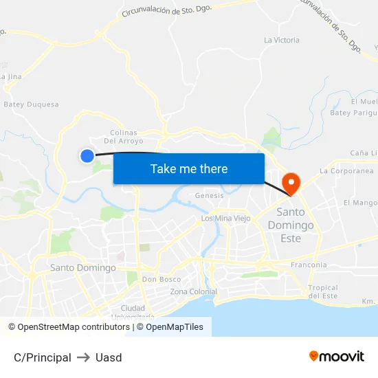 C/Principal to Uasd map