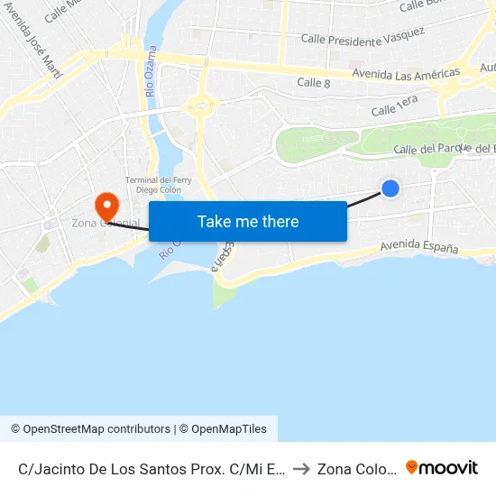 C/Jacinto De Los Santos Prox. C/Mi Esfuerzo to Zona Colonial map