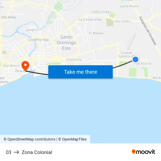 03 to Zona Colonial map