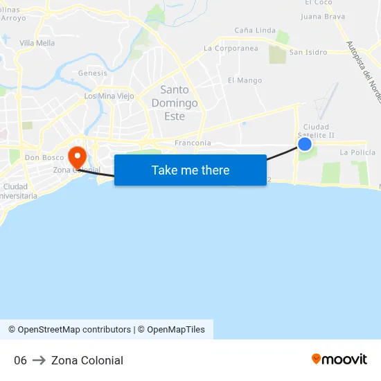 06 to Zona Colonial map