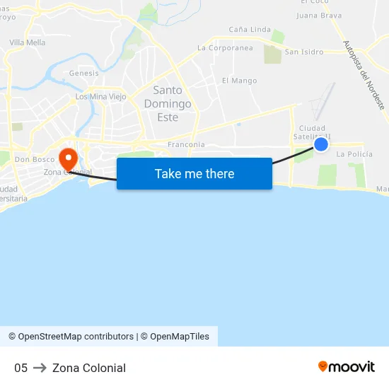 05 to Zona Colonial map