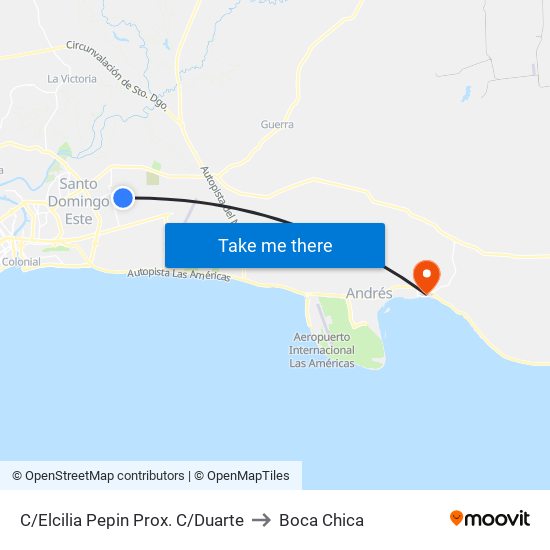 C/Elcilia Pepin Prox. C/Duarte to Boca Chica map