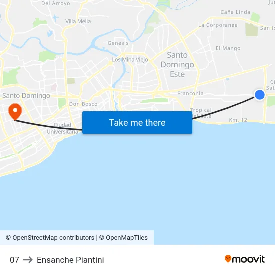 07 to Ensanche Piantini map
