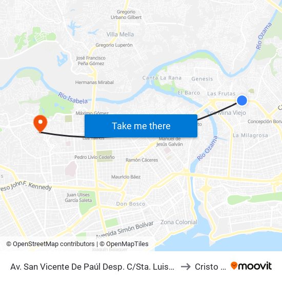 Av. San Vicente De Paúl Desp. C/Sta. Luisa De Marillac to Cristo Rey map