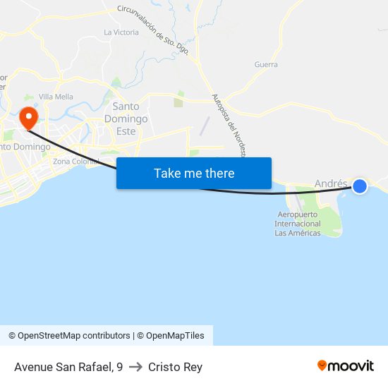 Avenue San Rafael, 9 to Cristo Rey map