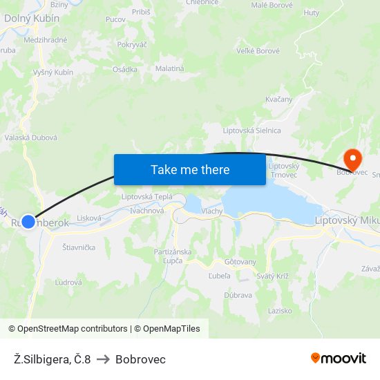 Ž.Silbigera, Č.8 to Bobrovec map