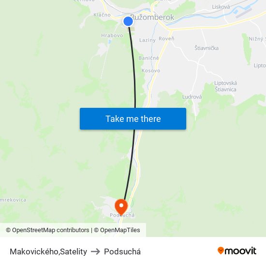 Makovického,Satelity to Podsuchá map