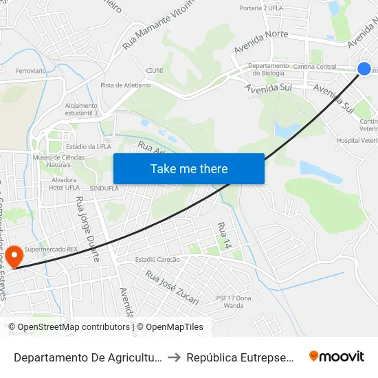 Departamento De Agricultura to República Eutrepsemia map