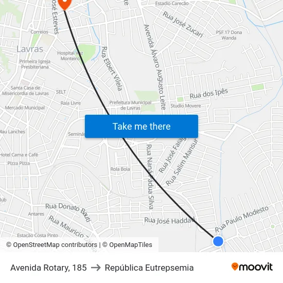 Avenida Rotary, 185 to República Eutrepsemia map