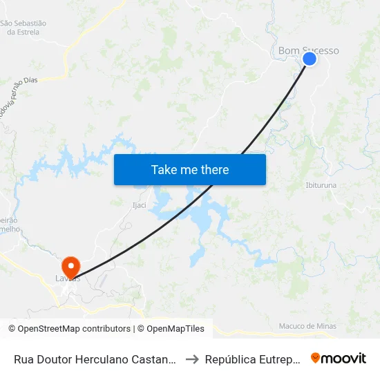 Rua Doutor Herculano Castanheira, 31 to República Eutrepsemia map