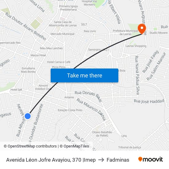 Avenida Léon Jofre Avayiou, 370 |Imep to Fadminas map