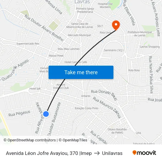 Avenida Léon Jofre Avayiou, 370 |Imep to Unilavras map