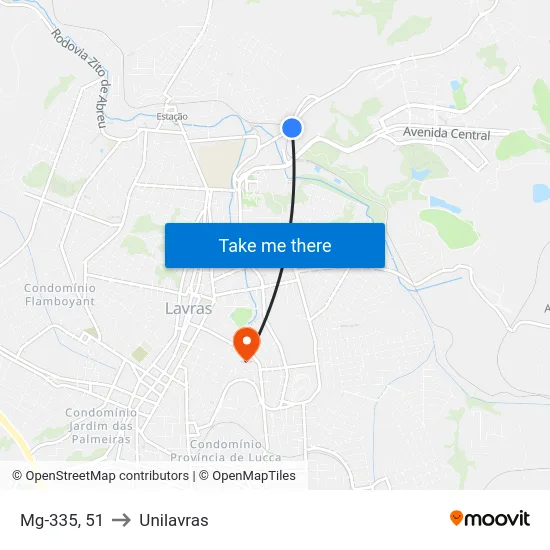 Mg-335, 51 to Unilavras map