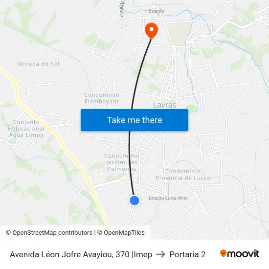 Avenida Léon Jofre Avayiou, 370 |Imep to Portaria 2 map